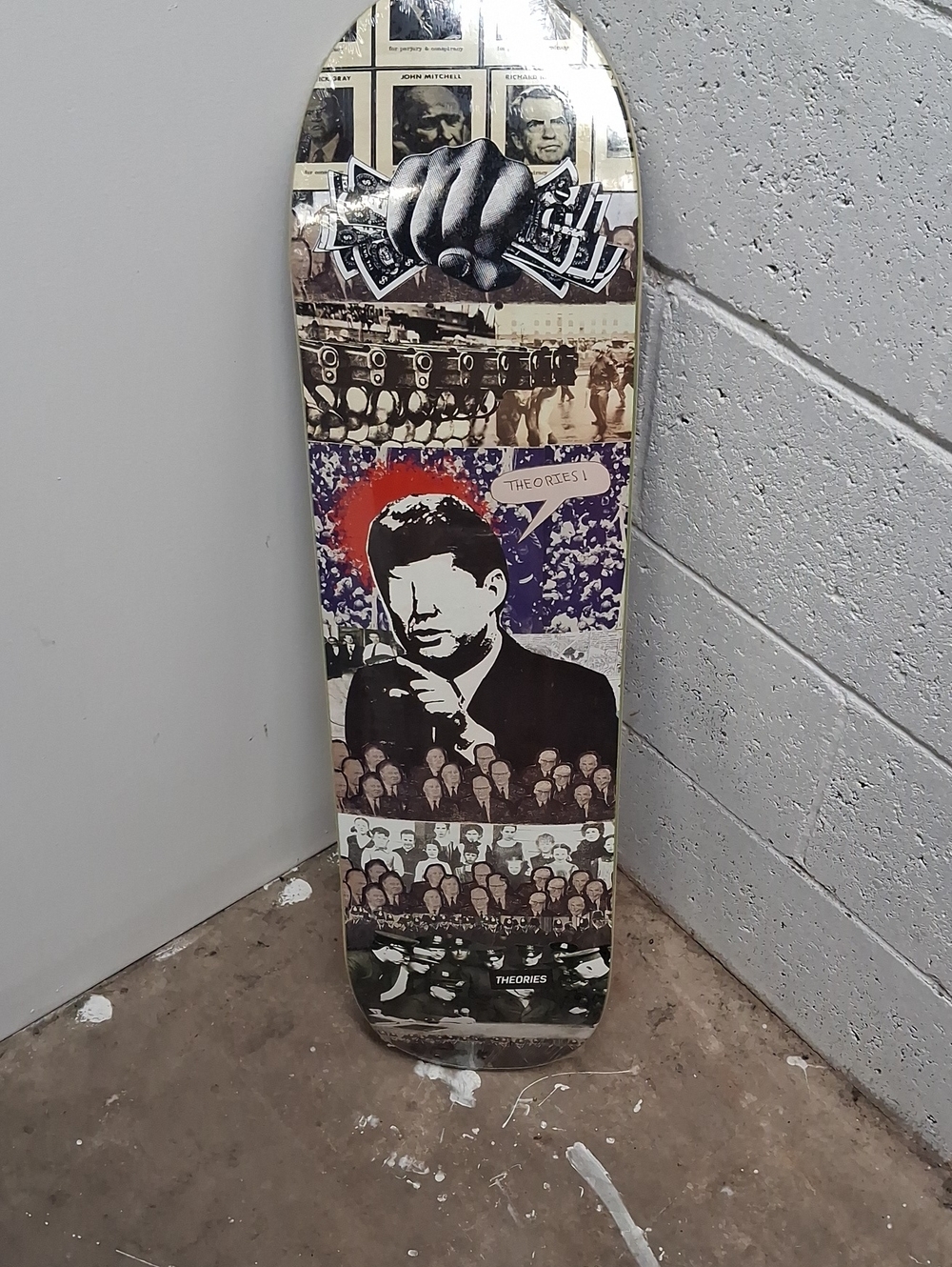 NWT Theories Of Felons Skateboard Deck- Brown